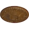 Ekena Millwork Tristan Ceiling Medallion (Fits Canopies up to 6 1/4"), 32 3/8"OD x 3 1/2"P, Smokey Topaz CM32TNSTF - alternate 4